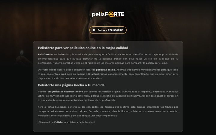 Screenshot of pelisforte.se