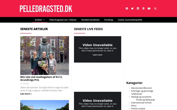 Screenshot of pelledragsted.dk