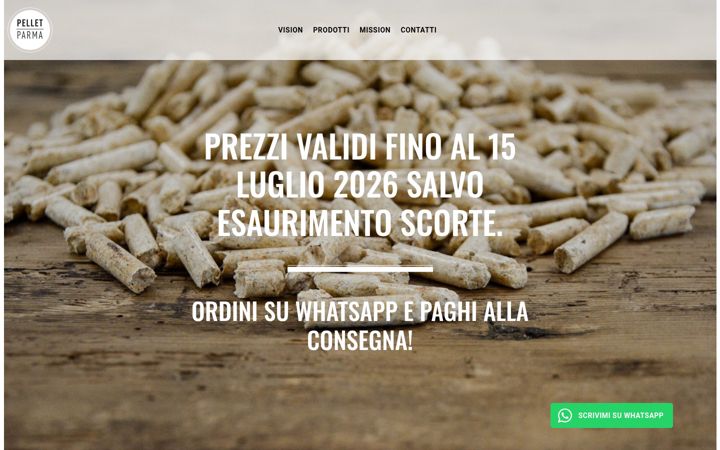 Screenshot of pellet.parma.it