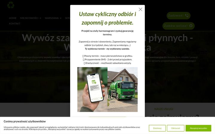 Screenshot of pelneszambo.pl