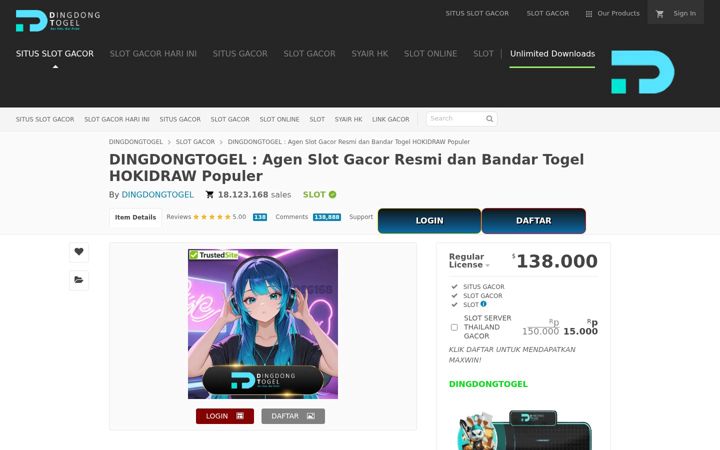 Screenshot of pemenang-dingdongtogel.com