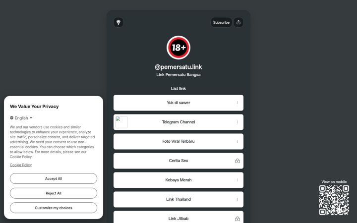 Screenshot of pemersatu.link