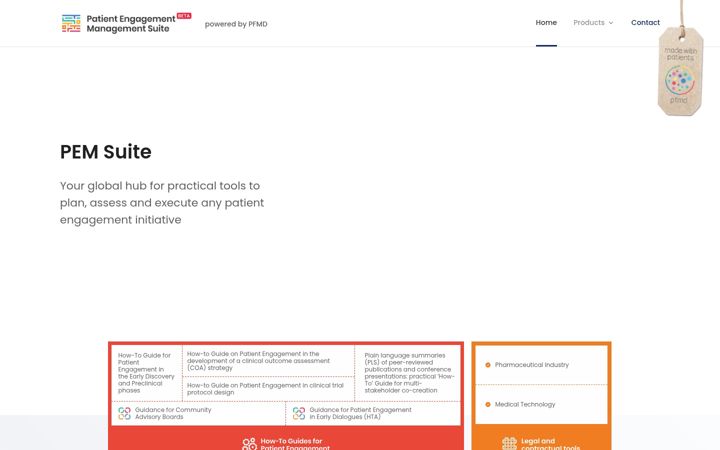 Screenshot of pemsuite.org