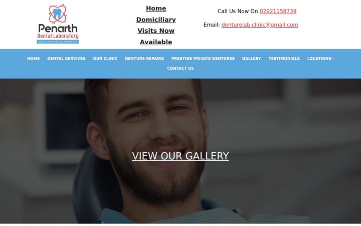 Screenshot of penarthdentallab.co.uk