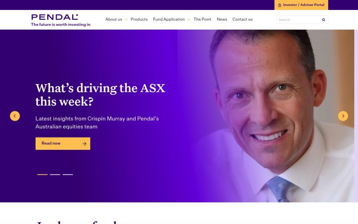 Screenshot of pendalgroup.com