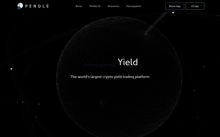 Screenshot of pendle.finance