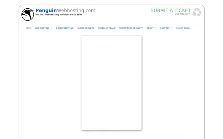 Screenshot of penguinhost.net