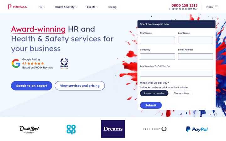 Screenshot of peninsulagrouplimited.com