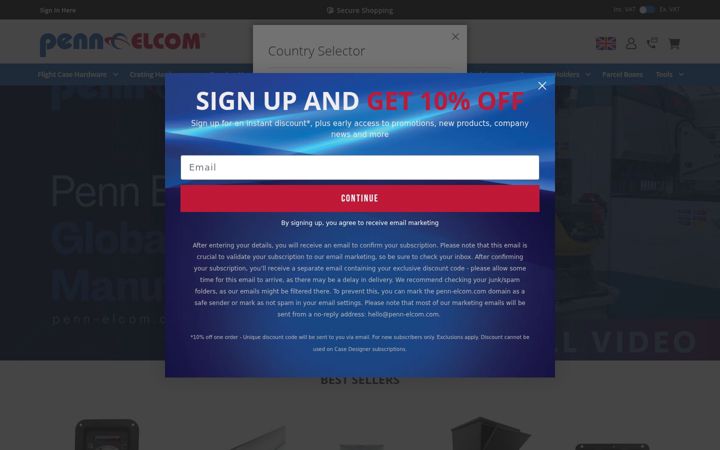 Screenshot of penn-elcom.com