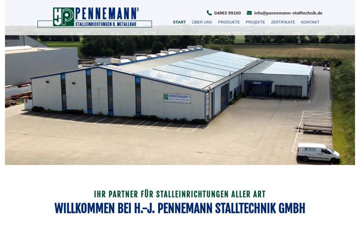 Skærmbillede af pennemann-metallbau.de