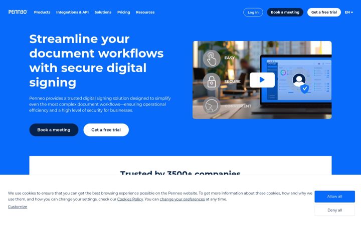 Screenshot of penneo.com