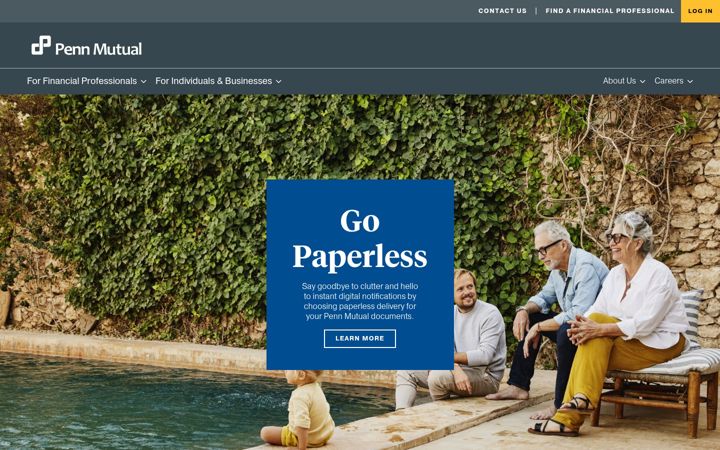 Screenshot of pennmutual.com