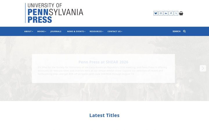 Screenshot of pennpress.org