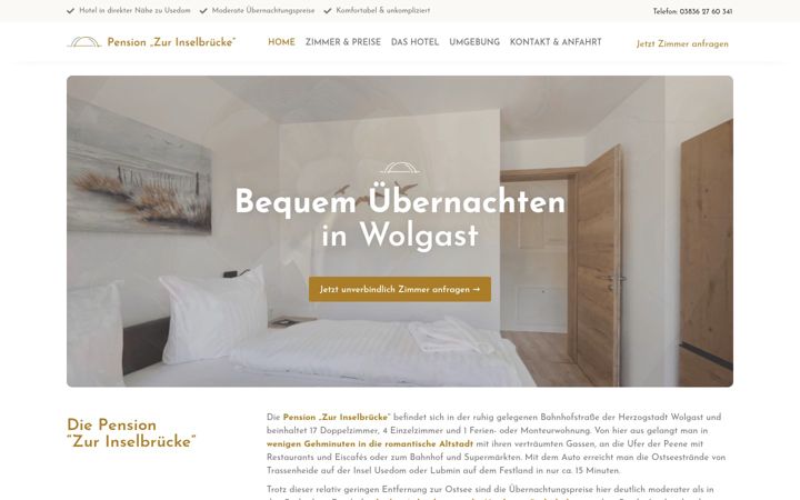 Captura de pantalla de pension-inselbruecke.com