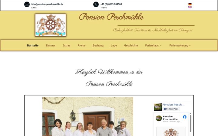 Skjámynd af pension-poschmuehle.de