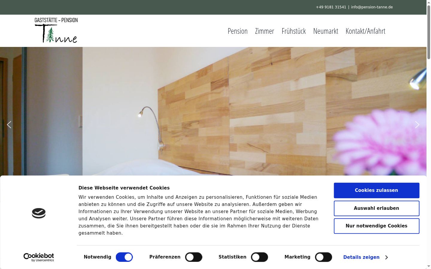 Screenshot tal-banner tal-kunsens muri qabel kwalunkwe interazzjoni