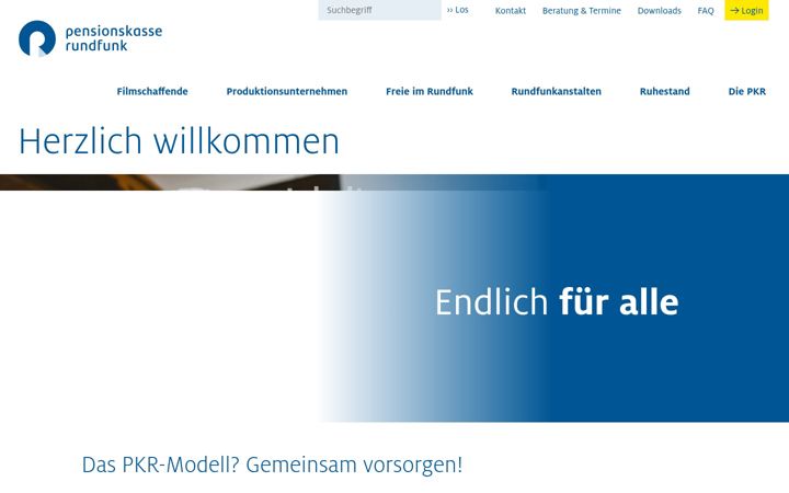Screenshot of pensionskasse-rundfunk.de