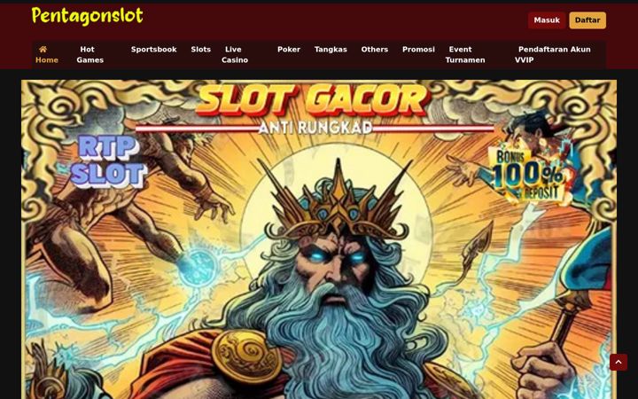 Screenshot of pentagonslot.net