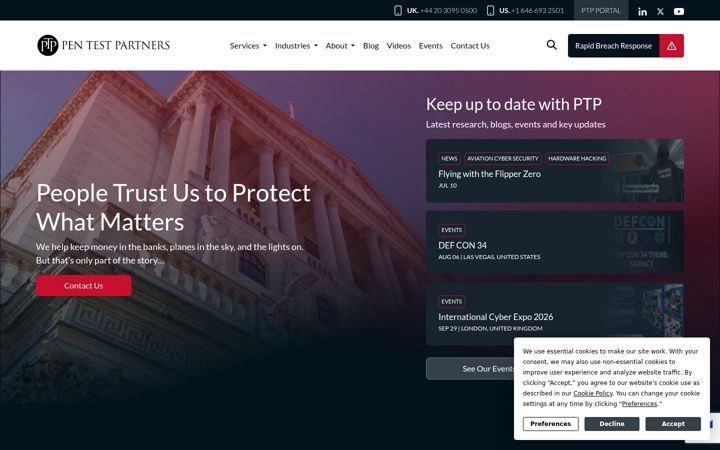 Екранна снимка на pentestpartners.com