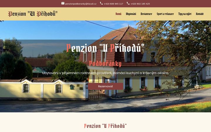 Screenshot of penzionpodboranky.cz