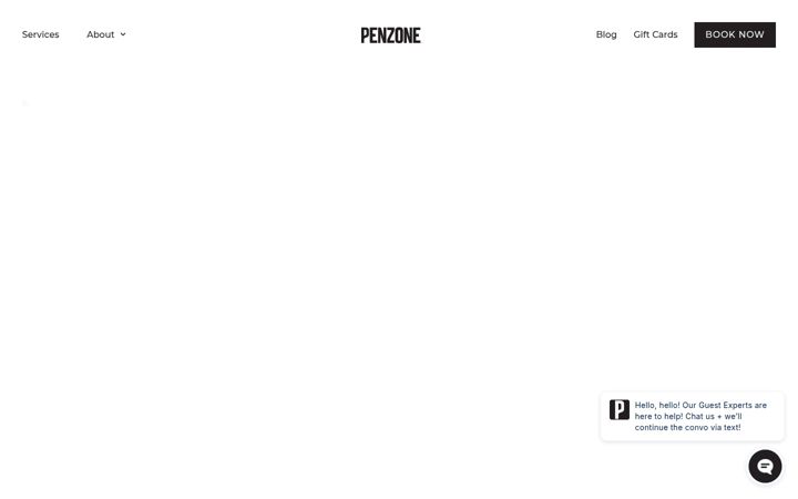 Screenshot of penzonesalons.com