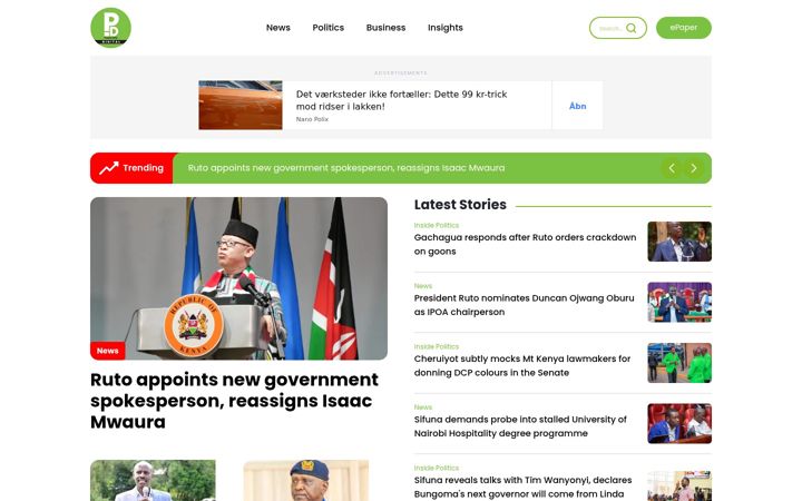 Screenshot di peopledaily.digital