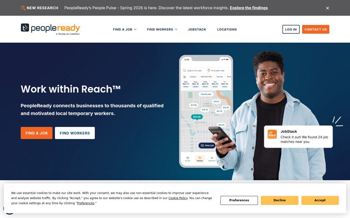 Screenshot of peopleready.com