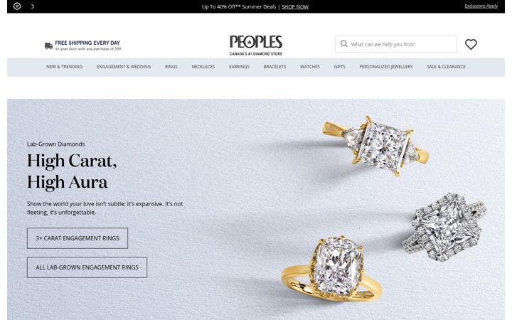 Screenshot of peoplesjewellers.com