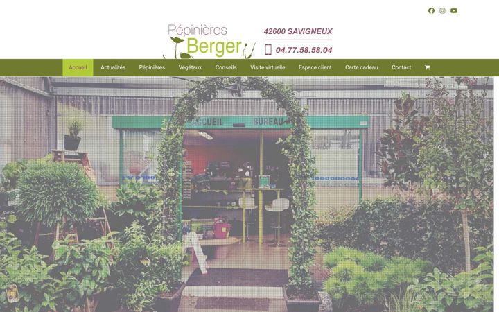 Screenshot of pepinieres-berger.com