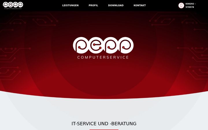 Skærmbillede af pepp-computerservice.de
