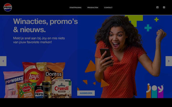 Screenshot of pepsi.nl