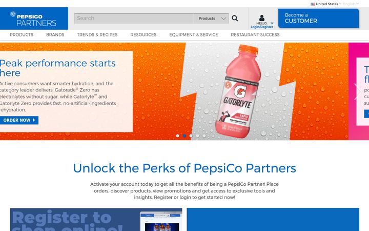 Screenshot of pepsicopartners.com
