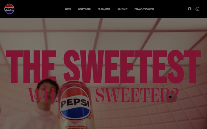Screenshot of pepsimax.dk