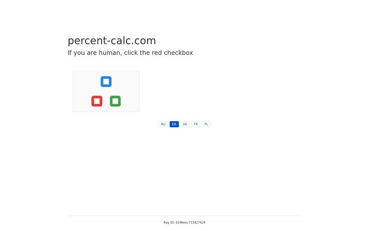 Screenshot of percent-calc.com