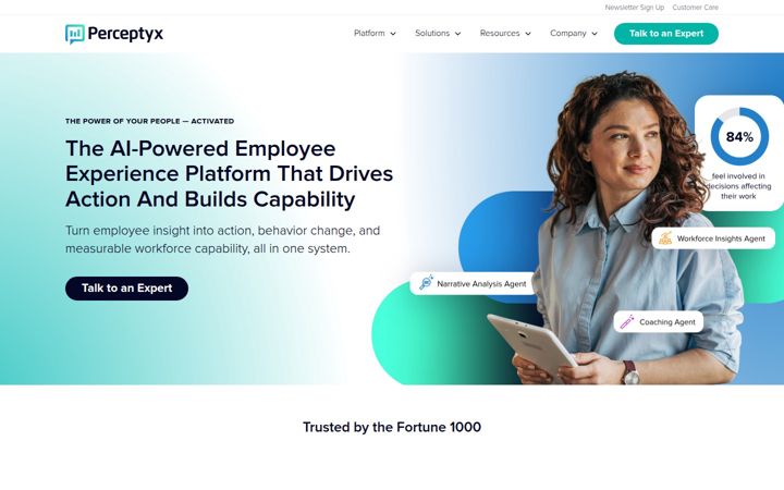 Screenshot του perceptyx.com