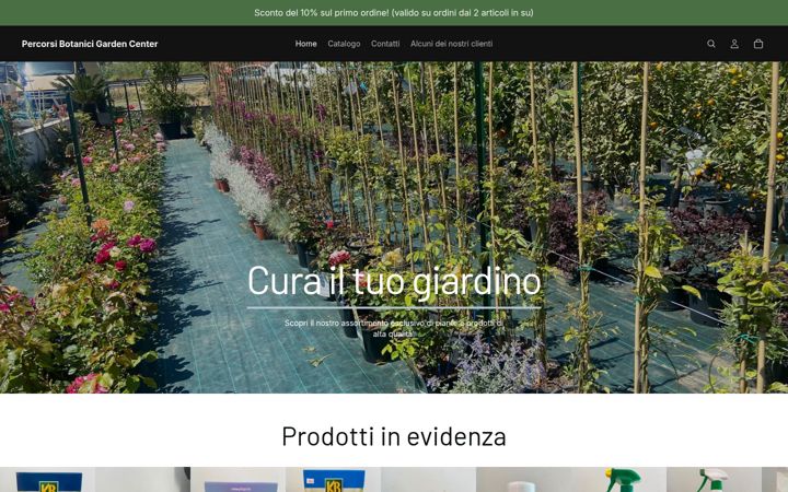 Zrzut ekranu percorsibotanici.it