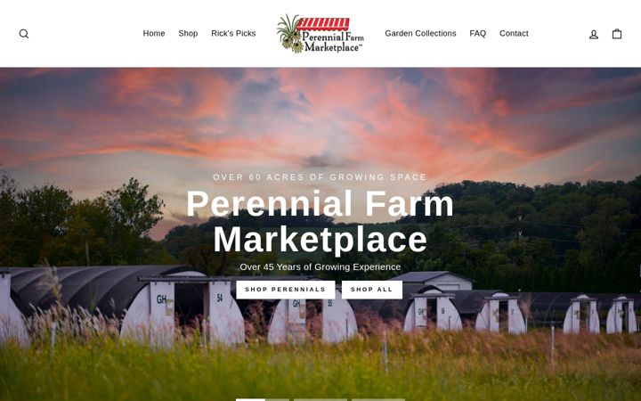 Screenshot of perennialfarmmarketplace.com