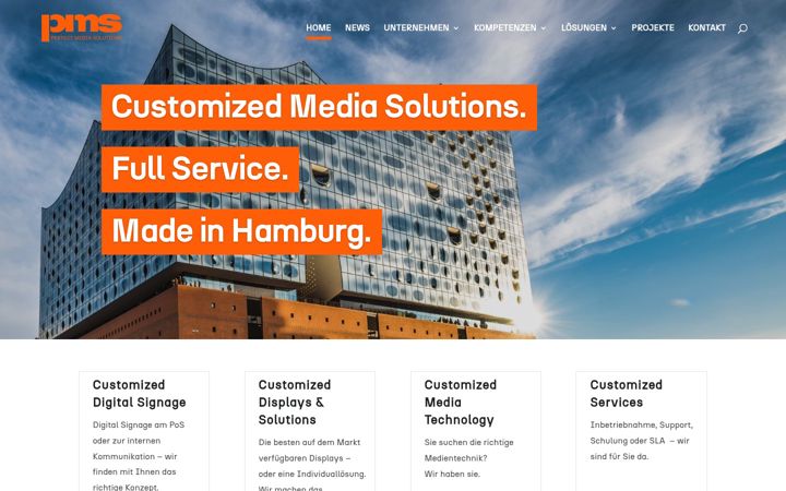 Screenshot of perfect-media-solutions.de