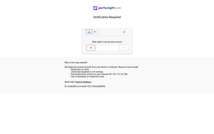 Screenshot of perfectgift.com