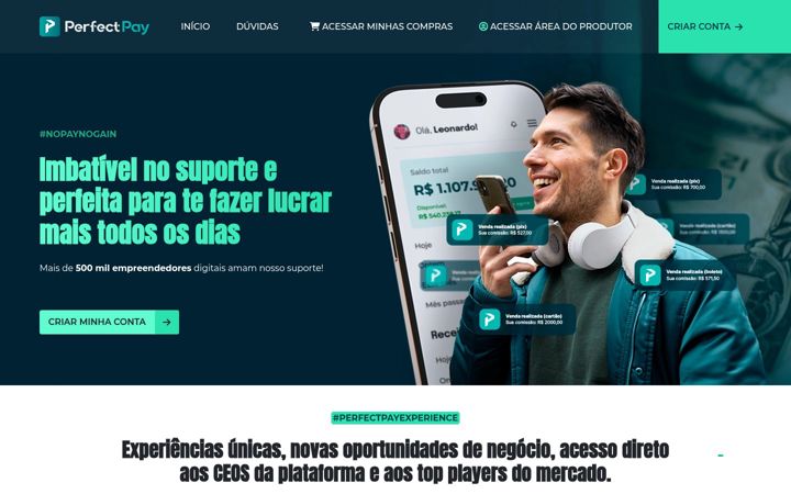 Screenshot of perfectpay.com.br