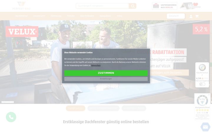 Skjermbilde av perfekt-bau.eu