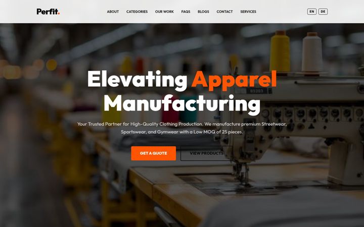 Screenshot of perfitindustry.site