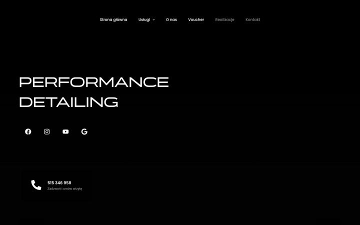 Skärmbild av performancedetailing.pl