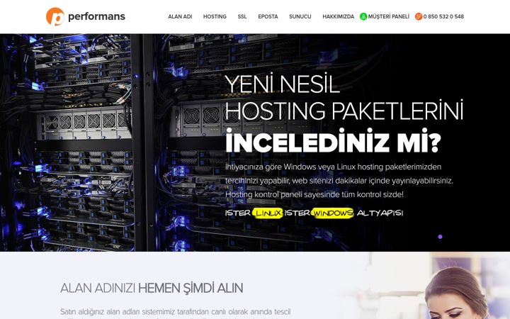 Screenshot of performans.com