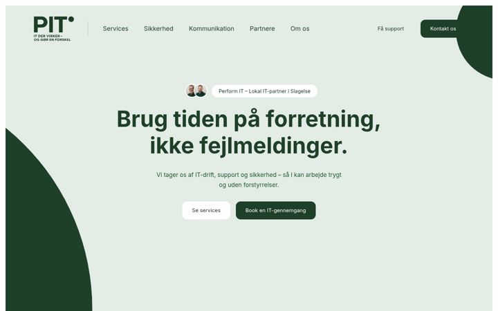Ekrānuzņēmums no performit.dk