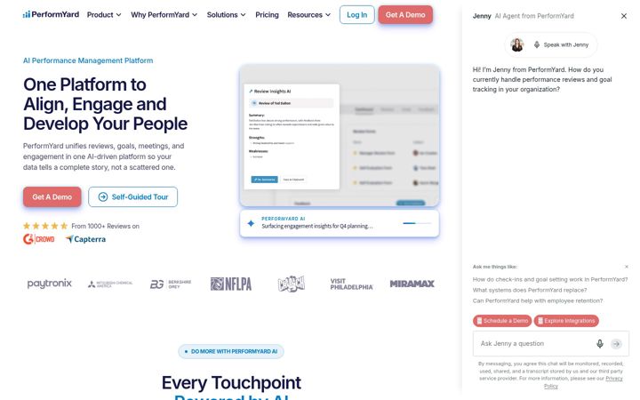 Zrzut ekranu performyard.com