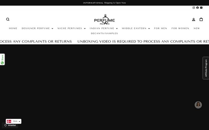Screenshot of perfumepalace.in