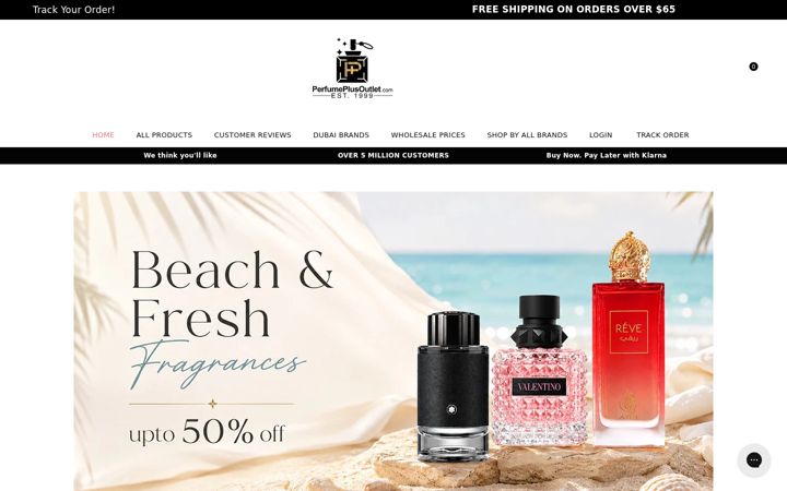 Screenshot of perfumeplusoutlet.com