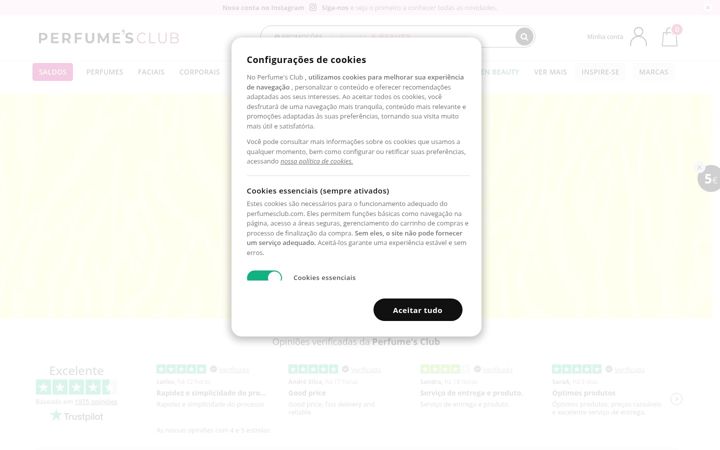 Screenshot of perfumesclub.pt