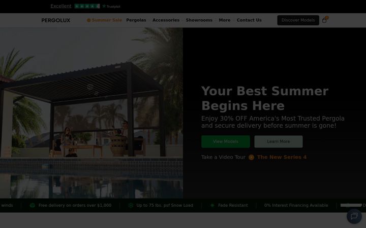 Screenshot του pergoluxshop.com